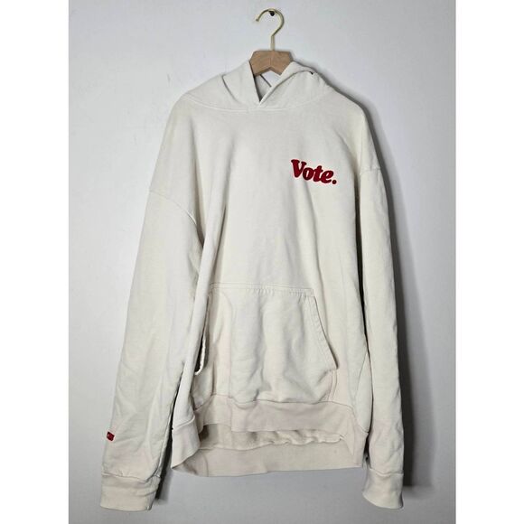 Talentless Vote Hoodie Size XLb Pullover Beige - Picture 1 of 7